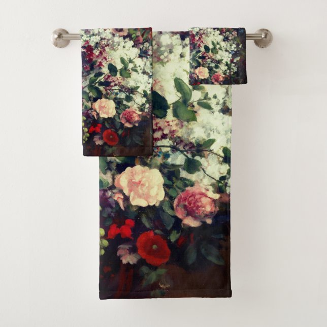 Pretty Bouquet of Flowers in a Vase Bath Towel Set (Insitu)