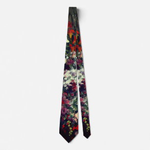Pretty Bouquet of Flowers in a Vase Neck Tie