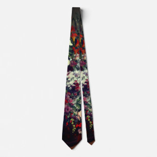 Pretty Bouquet of Flowers in a Vase Neck Tie
