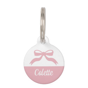 Pretty Bow Pet ID Tag