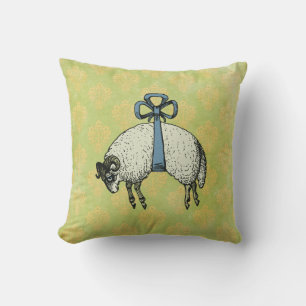 Pretty Bow Sheep DESIGNER OPTIONS~Throw Pillow