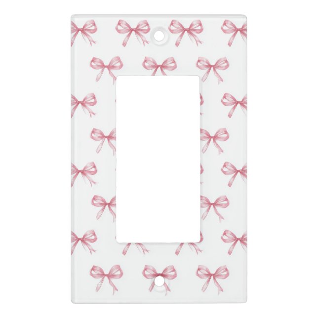 Pretty Bows Light Switch Cover (Front)