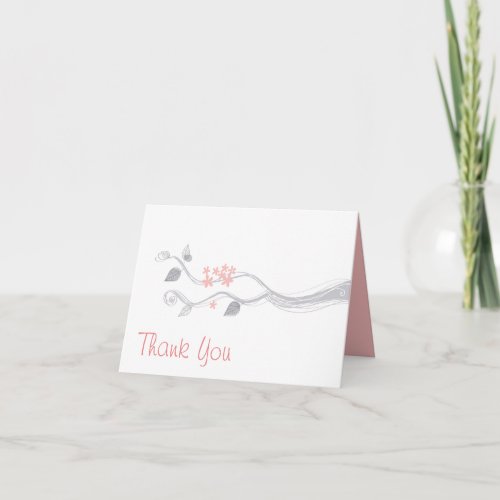 Pretty Branch Thank You Note Card