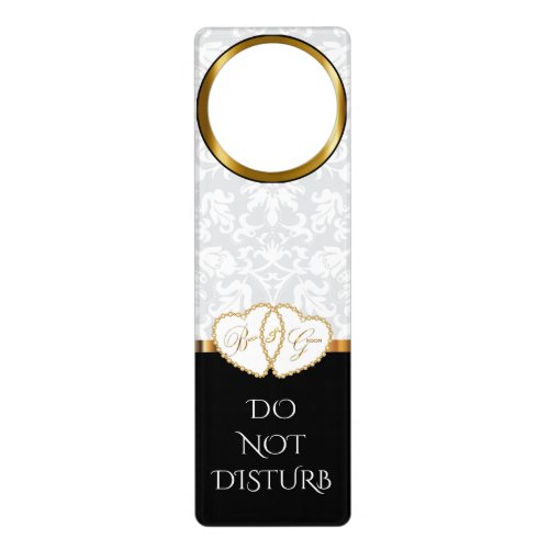 Pretty Bride and Groom   Do Not Disturb Sign