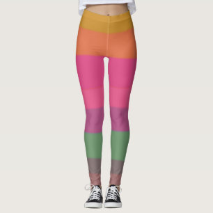 Pretty Bright Cool Colorful Girls Leggings