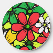 Pretty Bright Grouping of Summer Flowers Wireless Charger (Front)