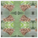 Pretty Brown Butterfly Macro Patterned Animal Fabric