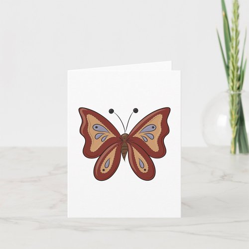 Pretty Brown Butterly Card
