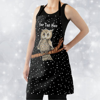 Pretty Brown Eyes Golden Eyes Blue Necklace Stars Apron