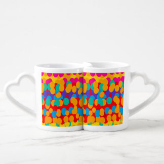 PRETTY BUBBLES COLORS SUNNY  COFFEE MUG SET