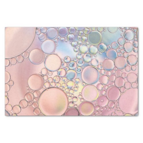 Pretty bubbles pink and blue tissue paper