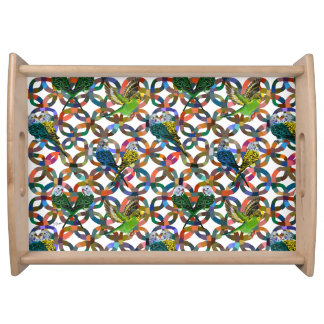 Pretty Budgies Serving Tray