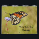 Pretty Butterflies Butterfly Calendar<br><div class="desc">This pretty calendar features my original photographic art, which is my photographs of butterflies normally seen in backyards and meadows. Each page of butterflies has the identification of the type of butterfly it is. These calendars are high quality and vibrant. You may choose other sizes and other options if desired....</div>