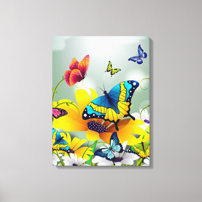 Pretty Butterflies Canvas Print (Front)