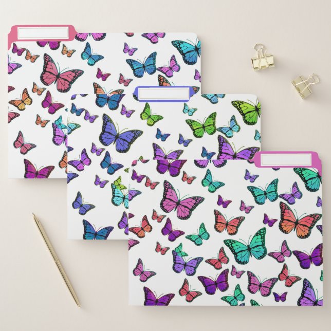 Pretty Butterflies Decorative File Folder (Set)