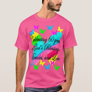 PRETTY BUTTERFLY 60TH BIRTHDAY DESIGN T-Shirt