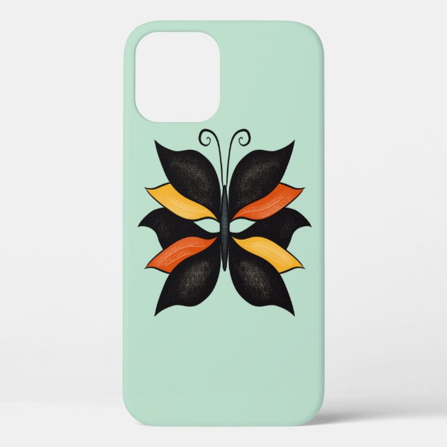 Pretty Butterfly Abstract Art Case-Mate iPhone Case (Back)