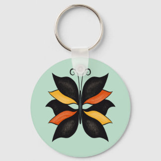 Pretty Butterfly Abstract Art Keychain