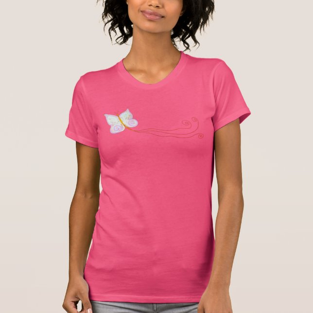 Pretty Butterfly Abstract Art to Wear T-Shirt (Front)