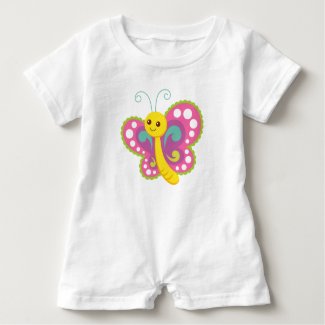 Pretty Butterfly Baby Romper
