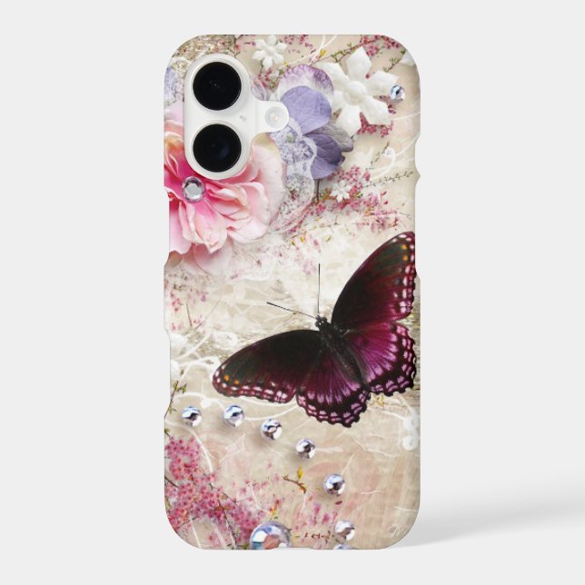 Pretty Butterfly Case-Mate iPhone Case (Back)
