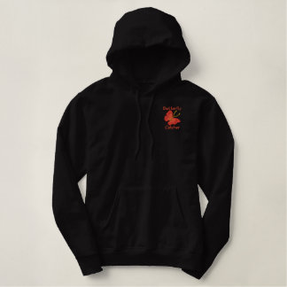 Pretty Butterfly Embroidered Design Hoodie