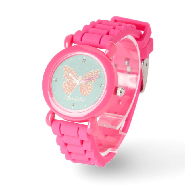 Pretty Butterfly Girl's Watch (Angle)