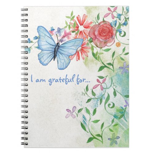 Pretty Butterfly Gratitude Notebook