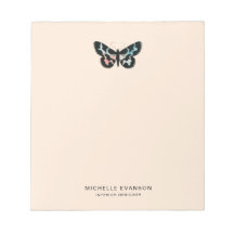 Pretty Butterfly Logo Pastel Peach Watercolor