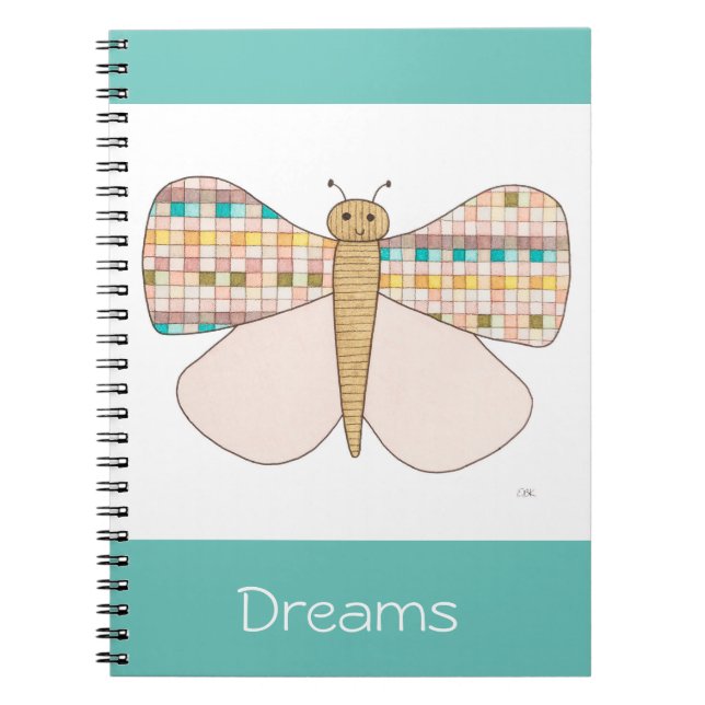 Pretty Butterfly Notebook-Dreams-Erin Brie Art Not Notebook (Front)