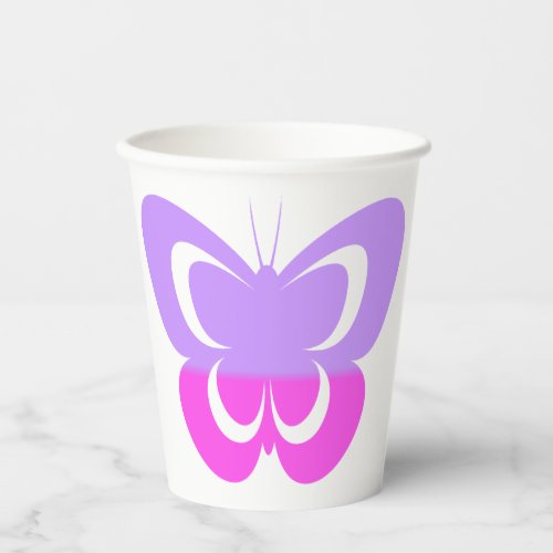 Pretty butterfly paper cup paper cups