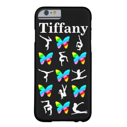 PRETTY BUTTERFLY PERSONALIZED GYMNAST IPHONE CASE