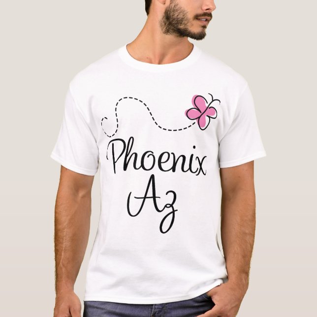 Pretty Butterfly Phoenix Arizona Womens Tee (Front)