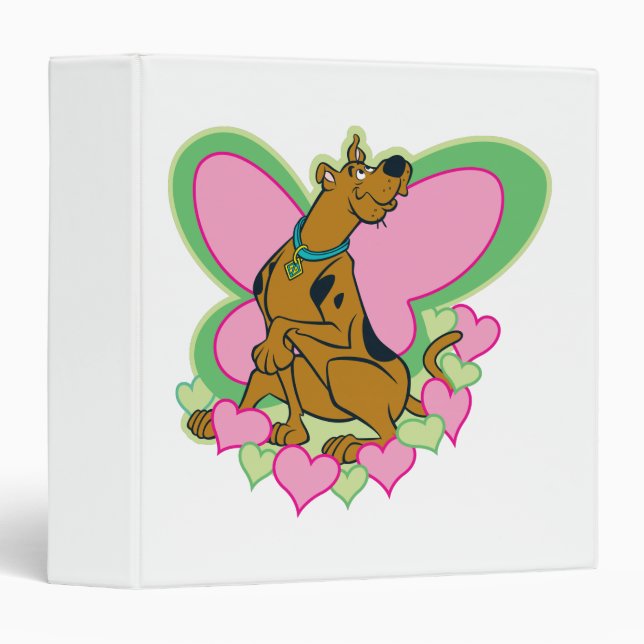 Pretty Butterfly Scooby-Doo 3 Ring Binder (Front/Spine)