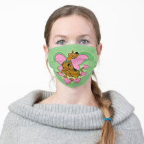 Pretty Butterfly Scooby-Doo Adult Cloth Face Mask