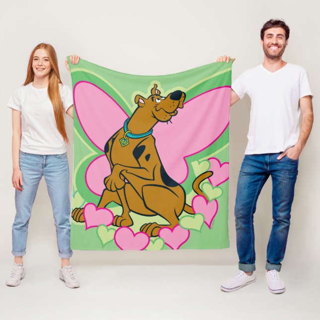 Pretty Butterfly Scooby-Doo Fleece Blanket (In Situ)