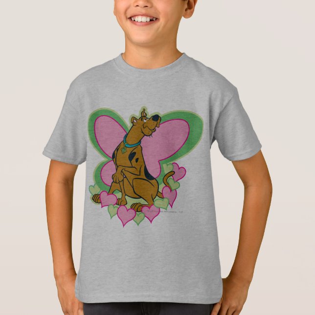Pretty Butterfly Scooby-Doo T-Shirt (Front)