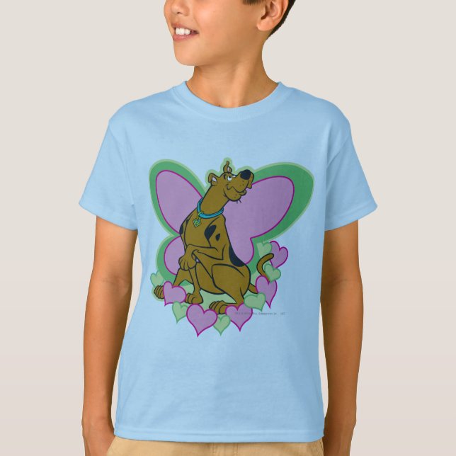 Pretty Butterfly Scooby-Doo T-Shirt (Front)