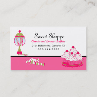 Pretty Candy and Desert Catering Business Card