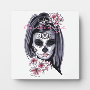 Pretty Carnival mask woman skull Thunder_Cove Plaque