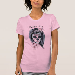 Pretty Carnival mask woman skull Thunder_Cove  T-Shirt