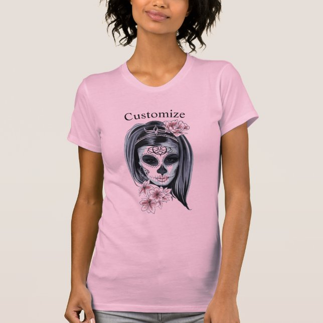 Pretty Carnival mask woman skull Thunder_Cove  T-Shirt (Front)