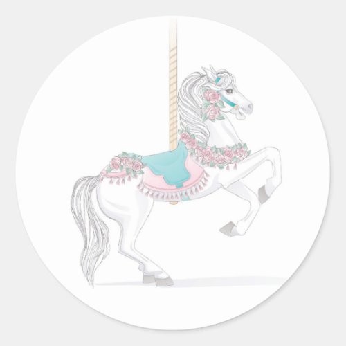 Pretty Carousel Horse Sticker