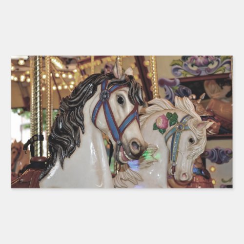 Pretty carousel horses sticker