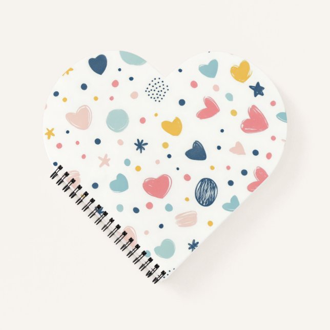 Pretty Cartoon Sky Notebook (Front)
