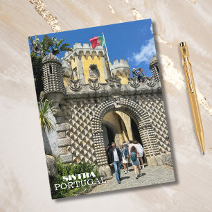 Pretty Castle Sintra Portugal Photography Travel Holiday Postcard