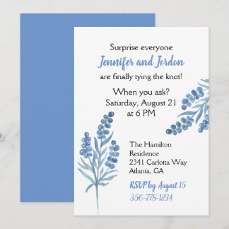 Pretty Casual Wedding Invitation