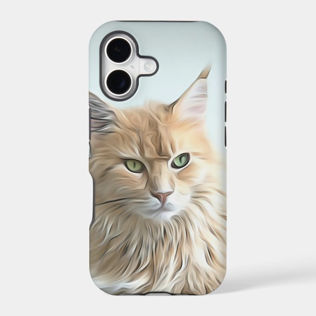 Pretty Cat Artwork Iphone Case (Back)