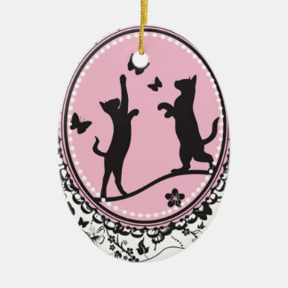 Pretty Cat Ceramic Ornament