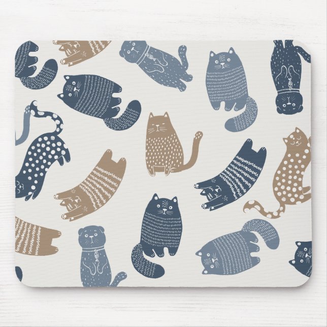Pretty Cat Patterns HP Mouse Pad (Front)